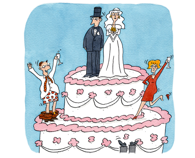 wedding trashers illo